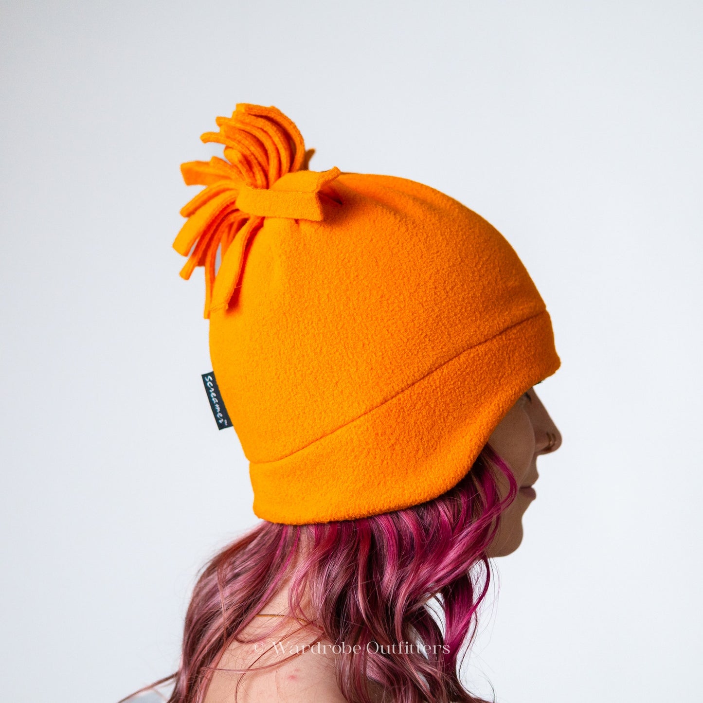 RARE Vintage 90 Screamer Fleece Snowboarding Ski Hat Pom-Pom