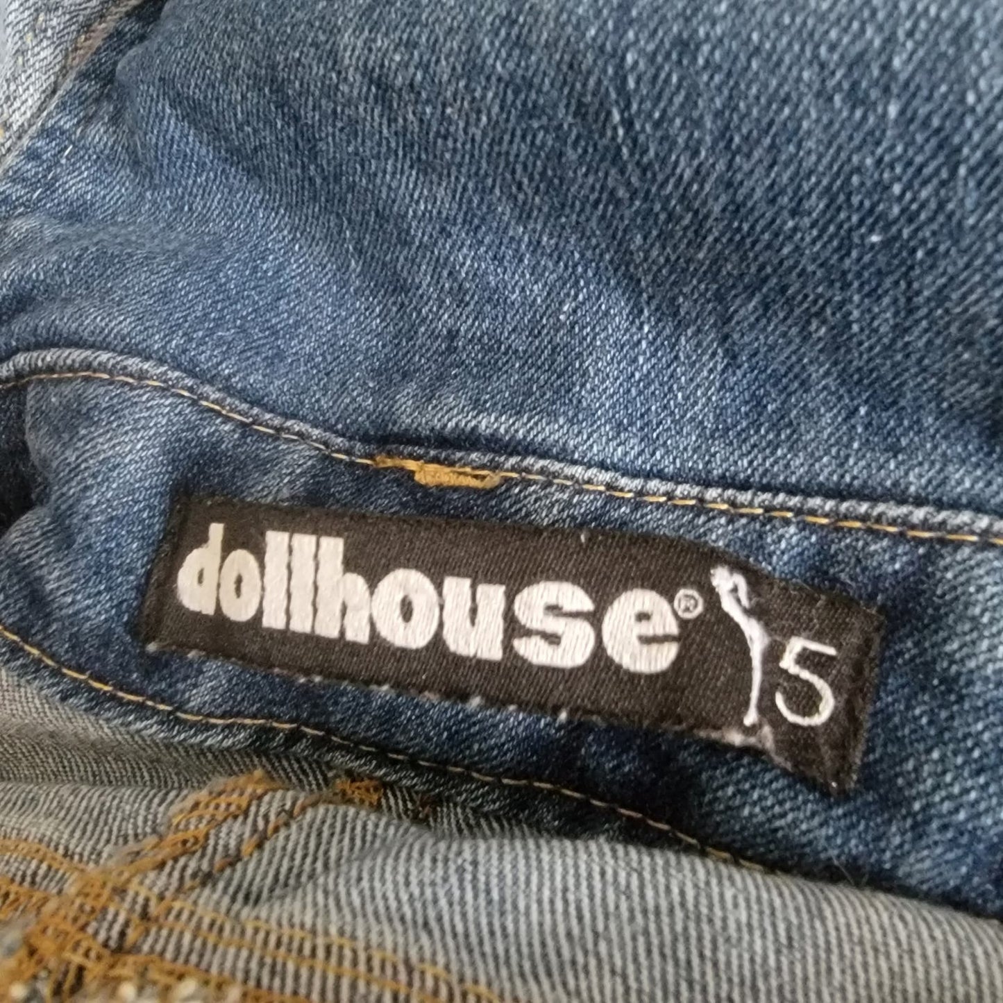 Vintage Y2k dollhouse jean mini skirtall overalls