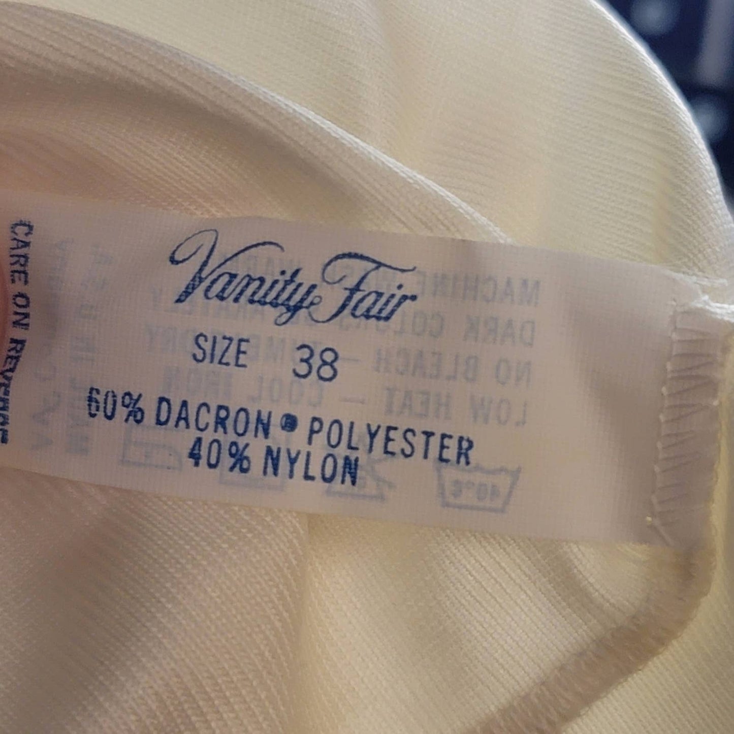 Vintage 90s Vanity Fair White Sheer Lace Cami