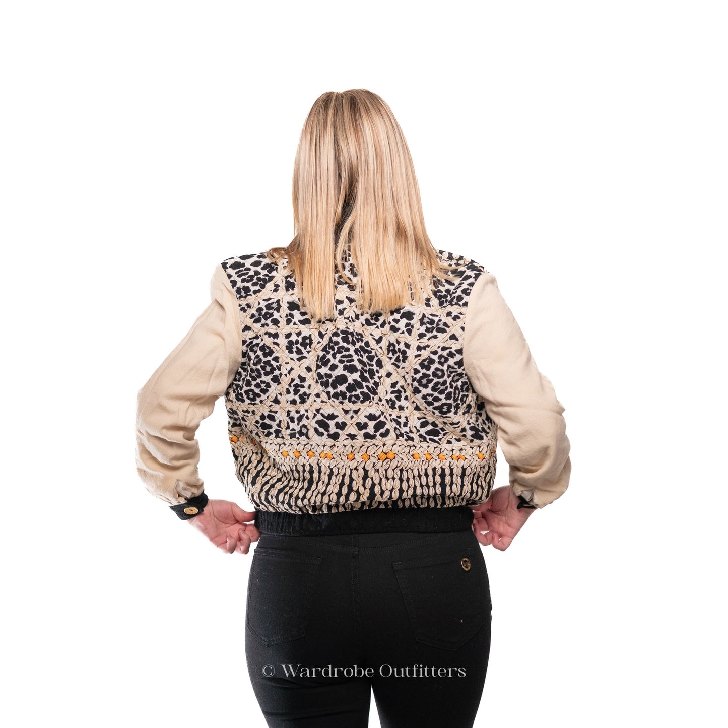 Vintage 1980’s does 1950’s Howard Wolf Floral Silky Cropped Jacket