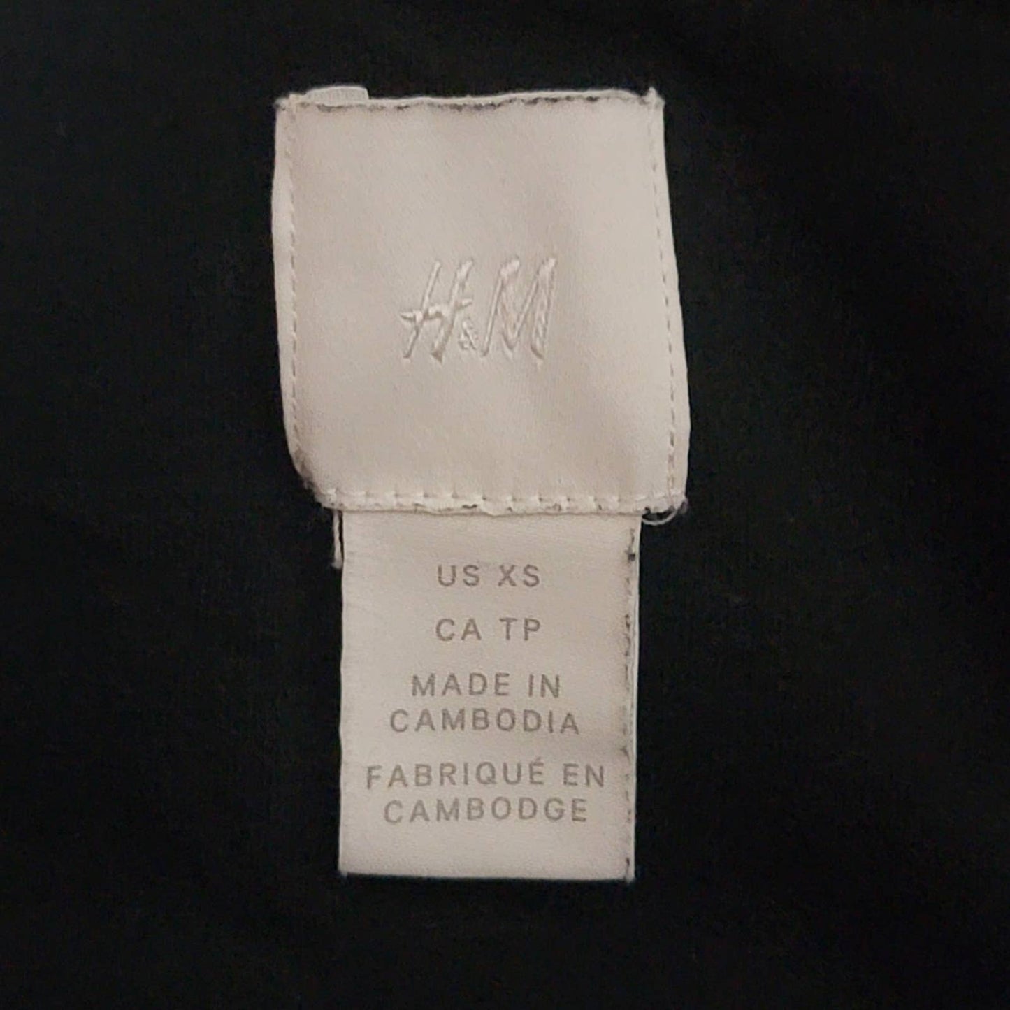 H&M Black Bodycon Mini Cocktail Dress