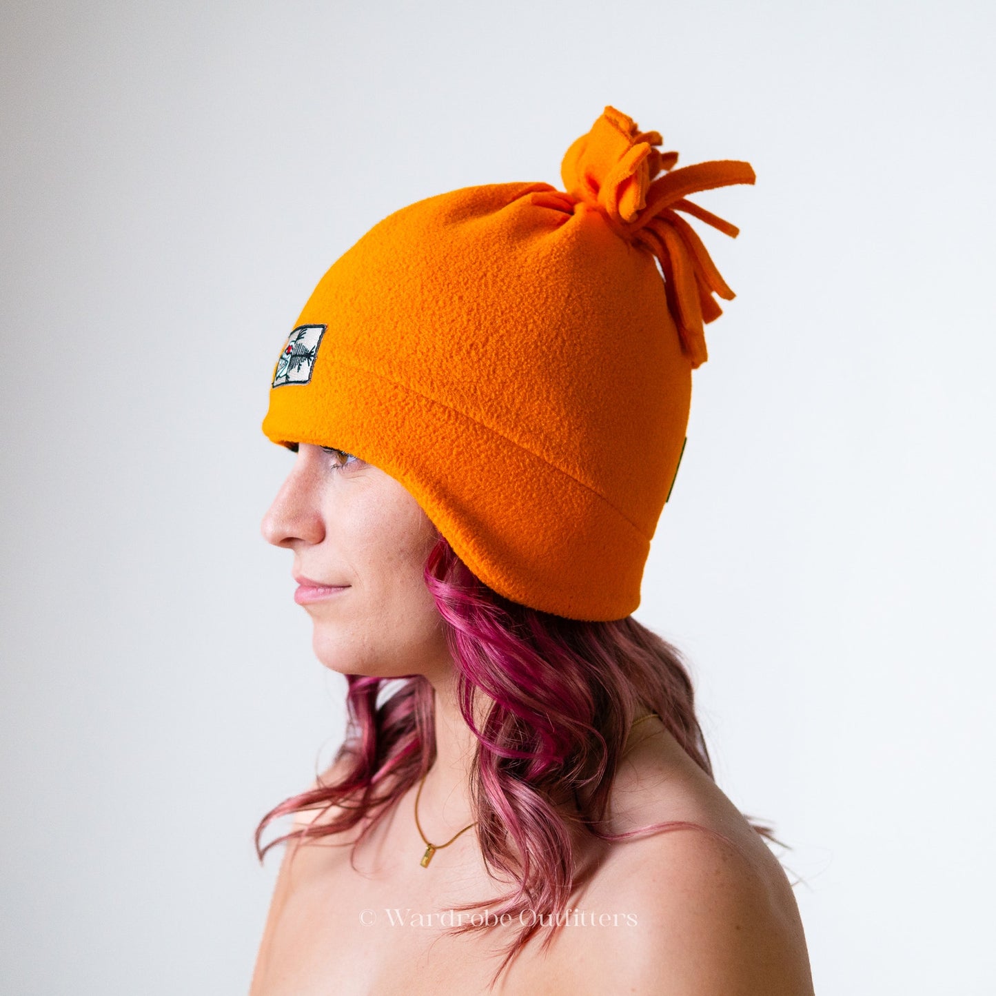 RARE Vintage 90 Screamer Fleece Snowboarding Ski Hat Pom-Pom