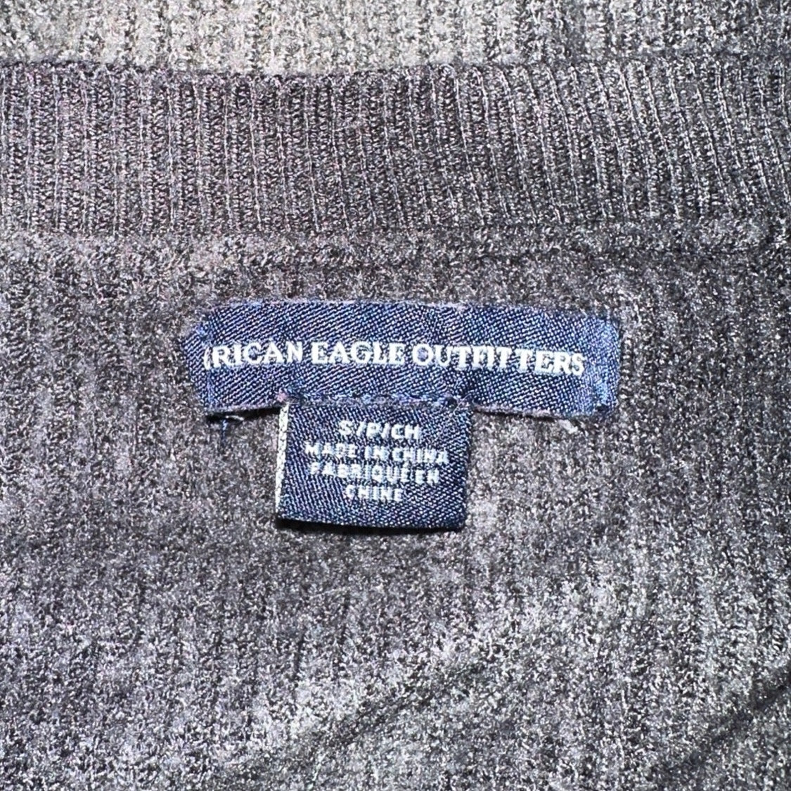 AEO Ribbed Tie Dye Long Sleeve Sweater