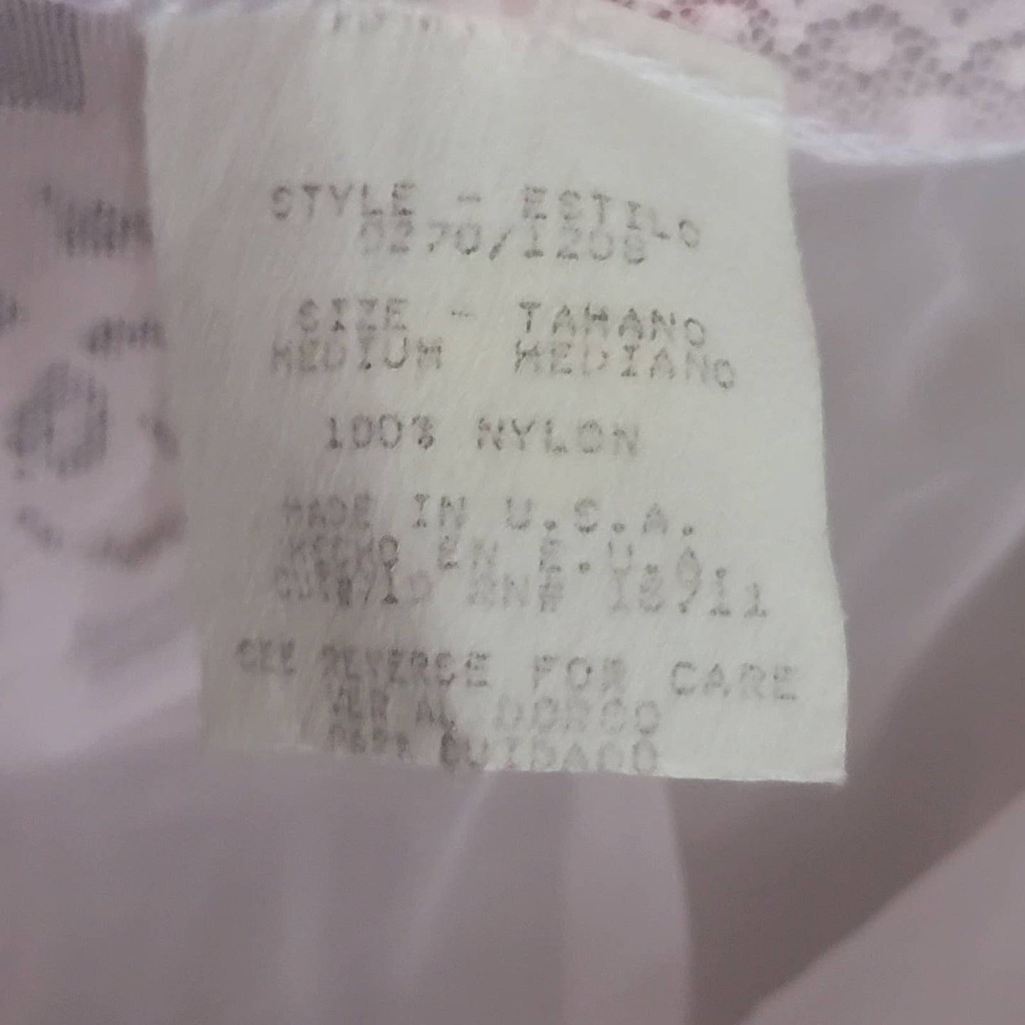 NEW Deadstock Vintage 70’s Chiffon Sheer Boudoir Pin Up Cover Nightie