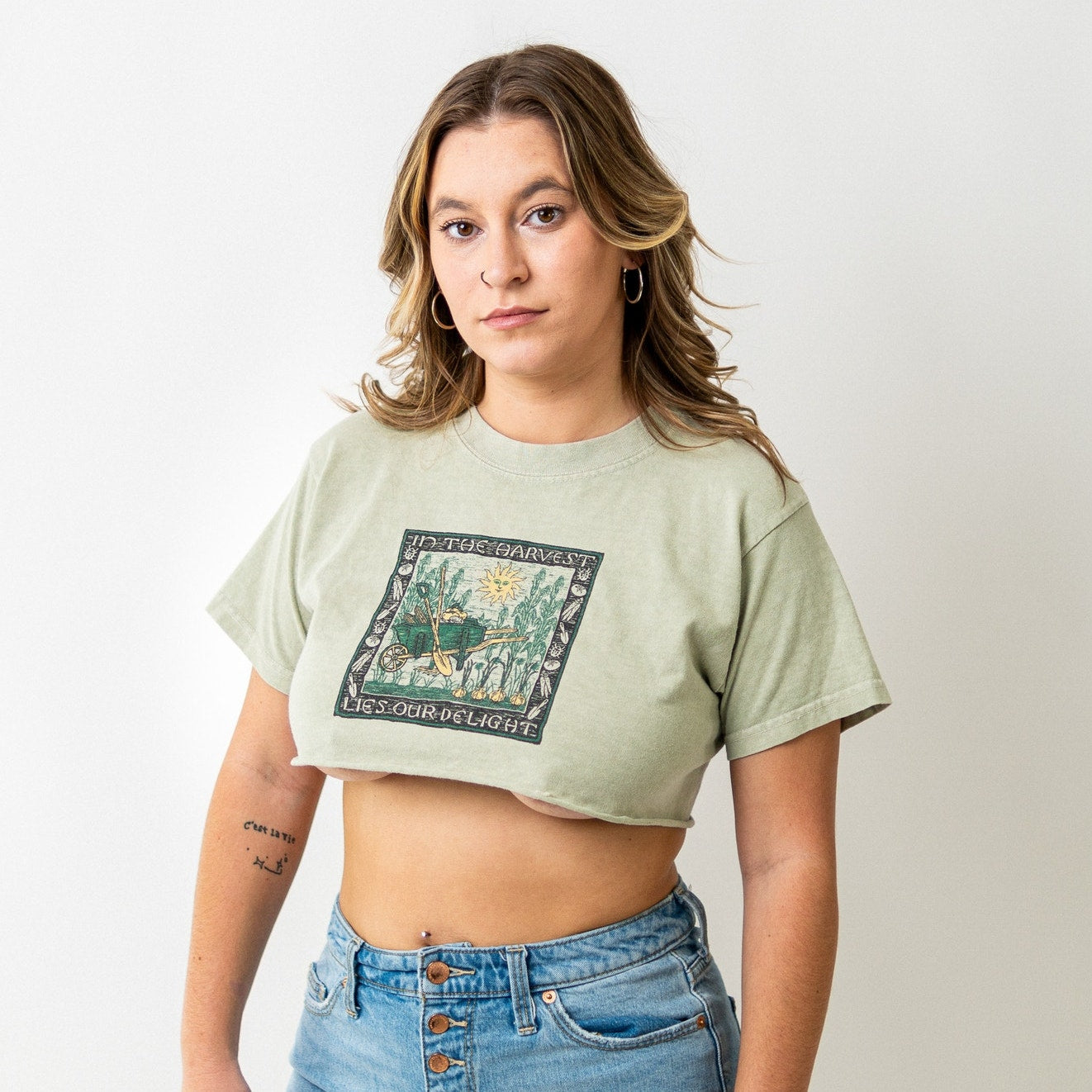 Cottagcore x Fairycore Cropped Tee Shirt