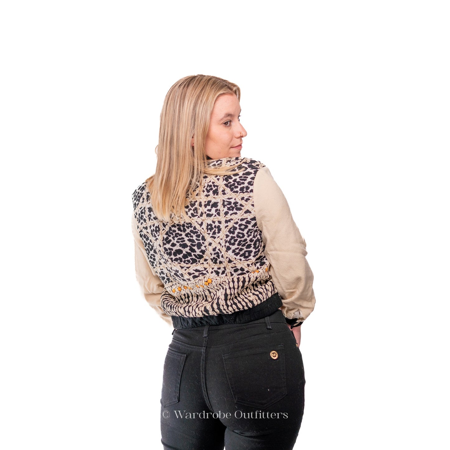 Vintage 1980’s does 1950’s Howard Wolf Floral Silky Cropped Jacket