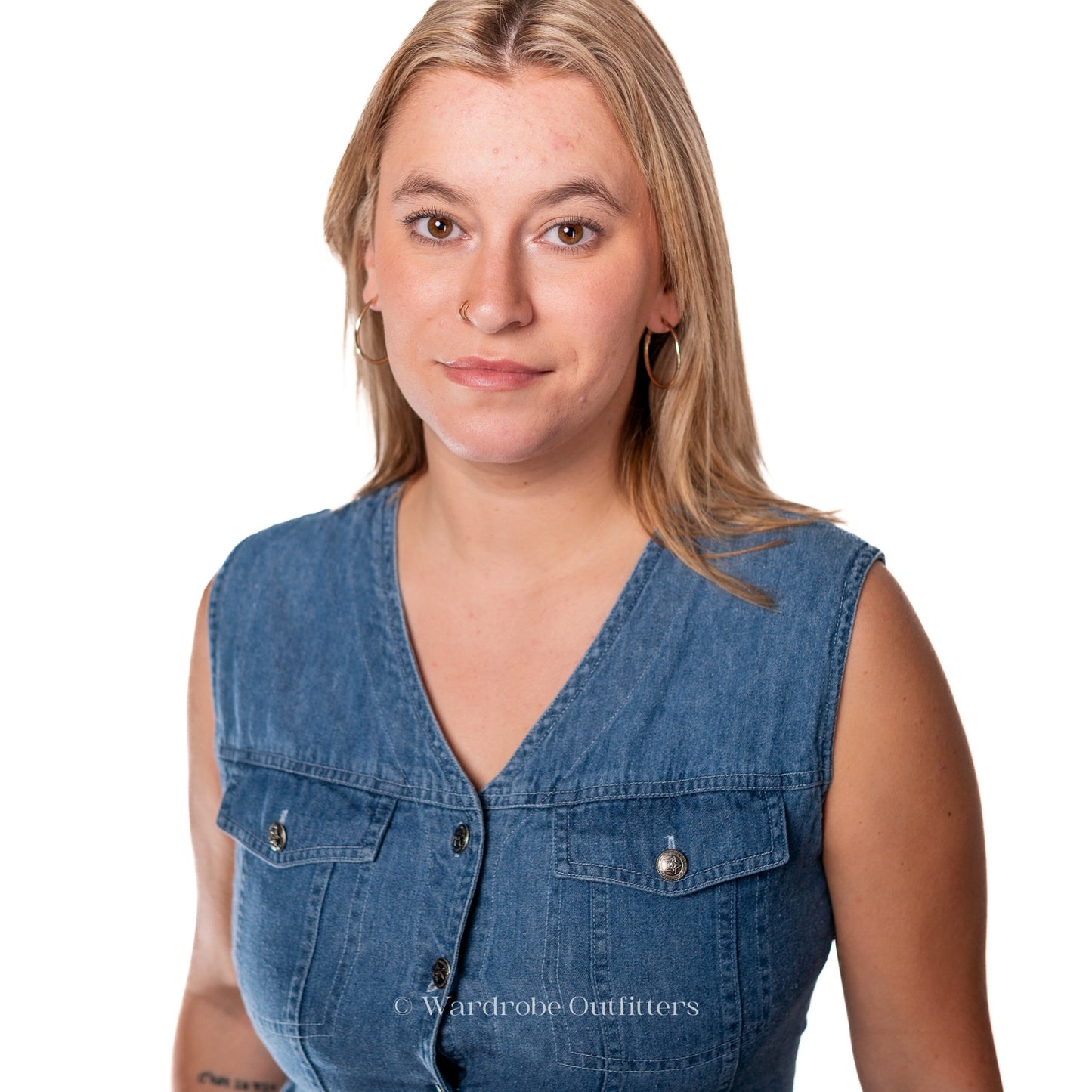 Vintage 90s Western Denim Vest