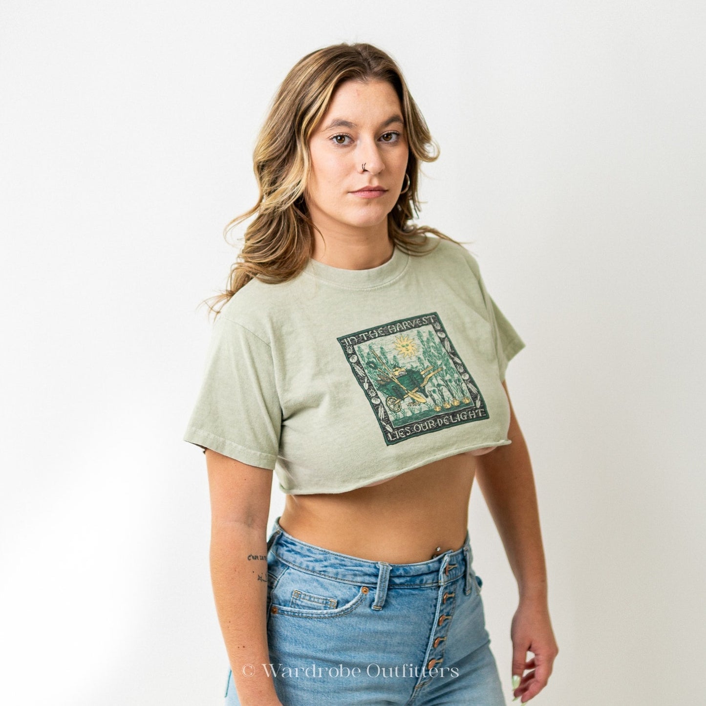 Cottagcore x Fairycore Cropped Tee Shirt