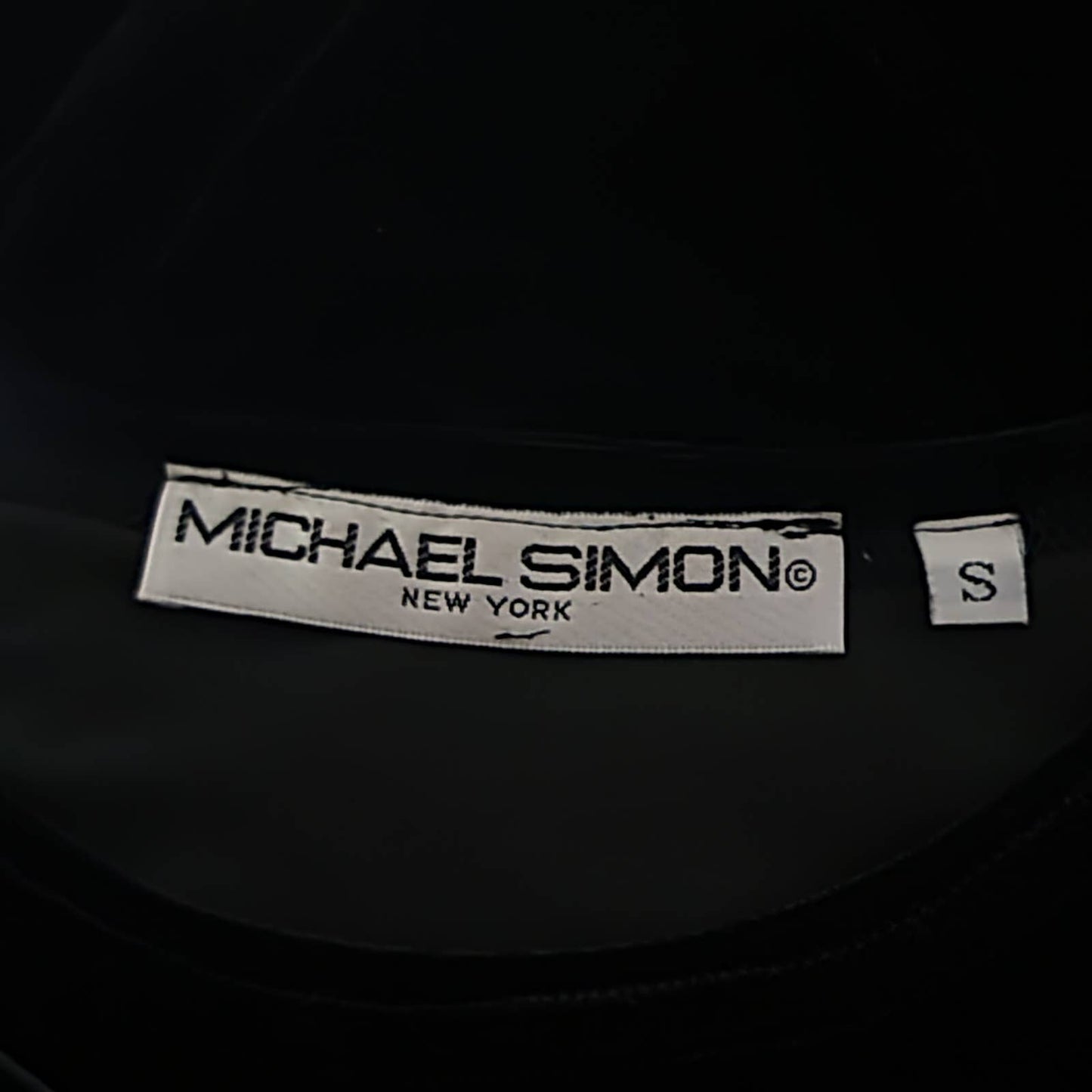 Vintage 90's Black Velour Short Sleeve Tee Top - S