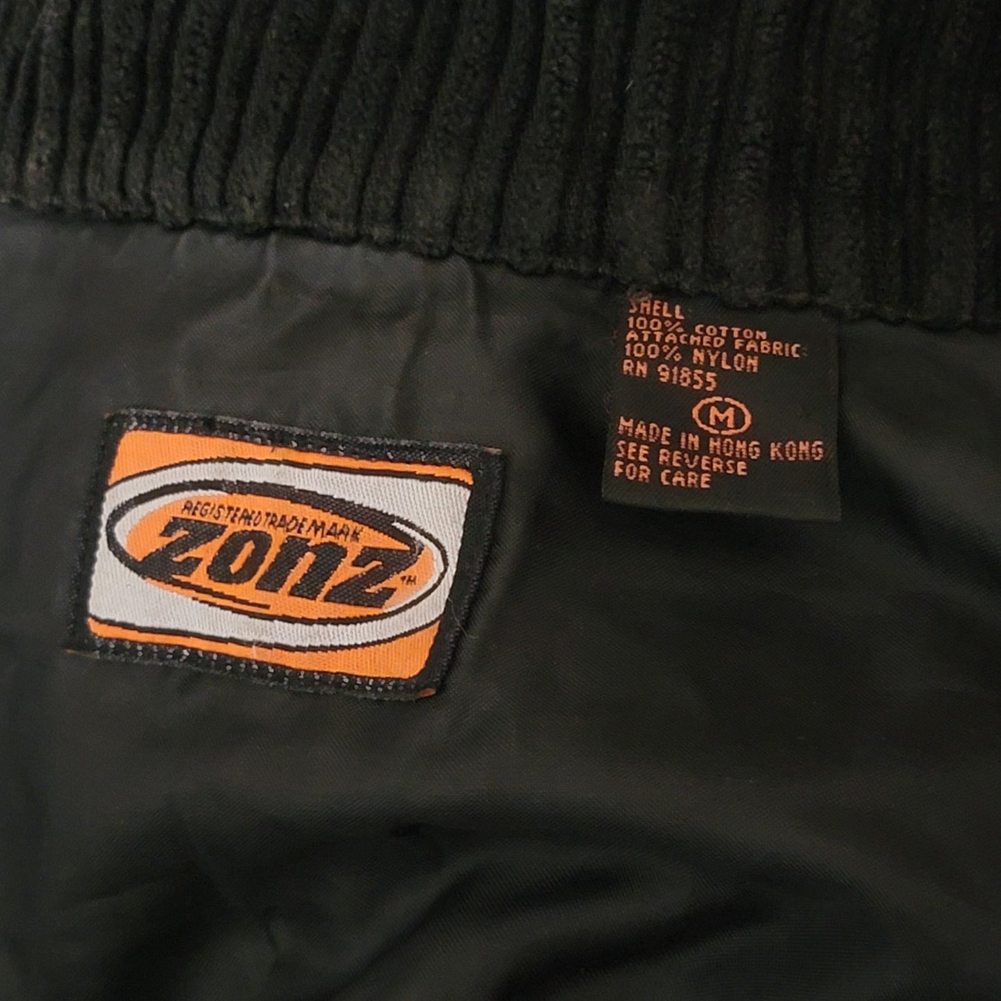 Vintage 90s Black Oversized Corduroy Jacket - M