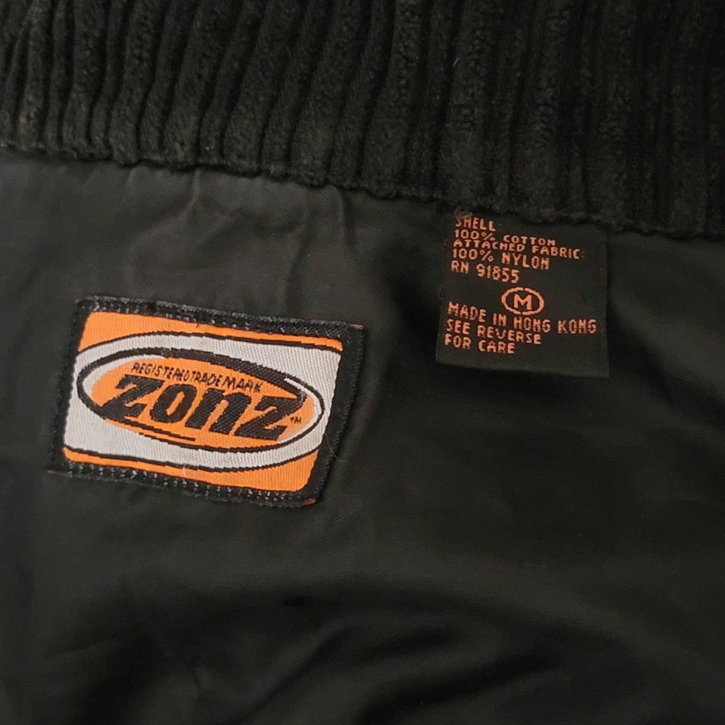 Vintage 90s Black Oversized Corduroy Jacket - M