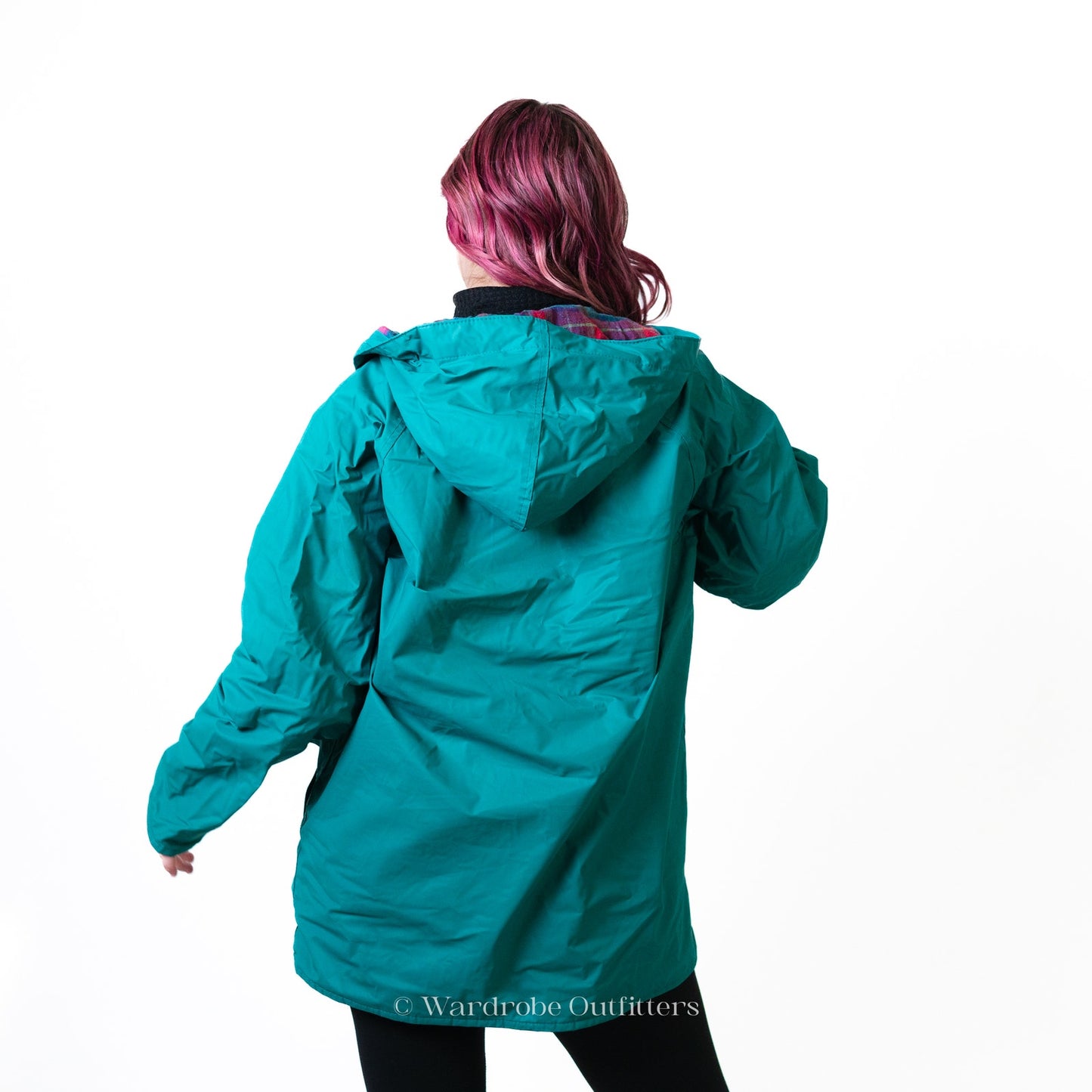 Vintage Misty Harbor Teal Green All Weather Rain Coat