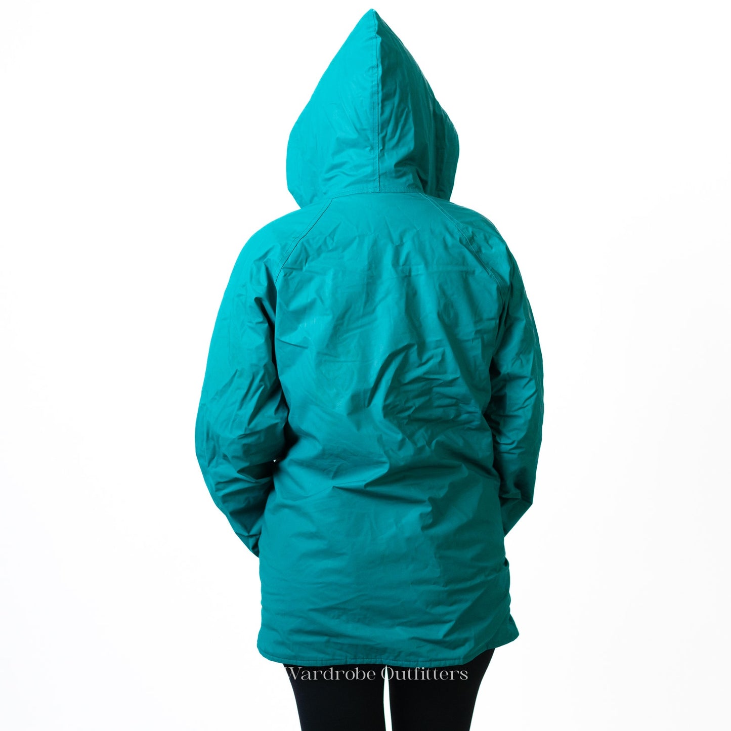 Vintage Misty Harbor Teal Green All Weather Rain Coat