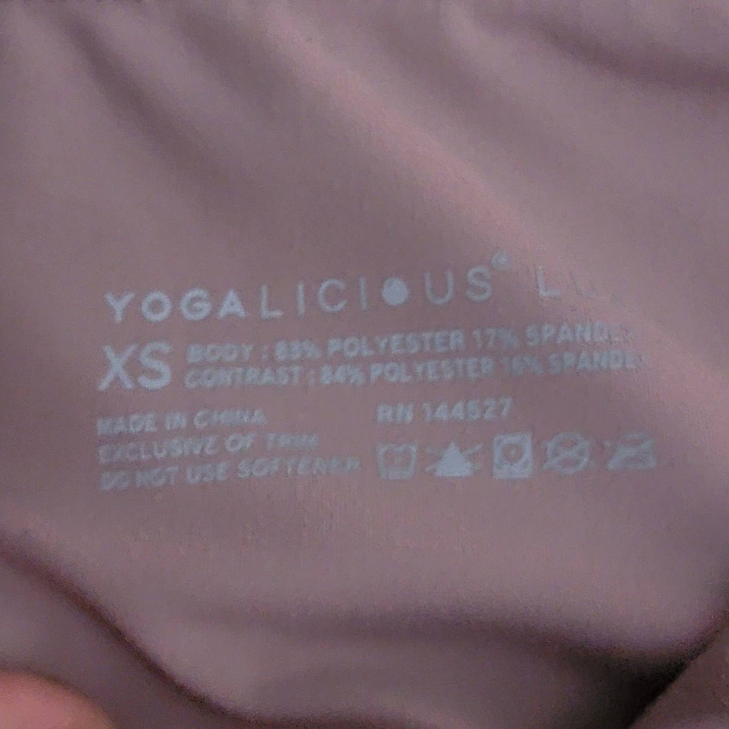 Blush Pink Yoga Leggings by Yogalicious - XS