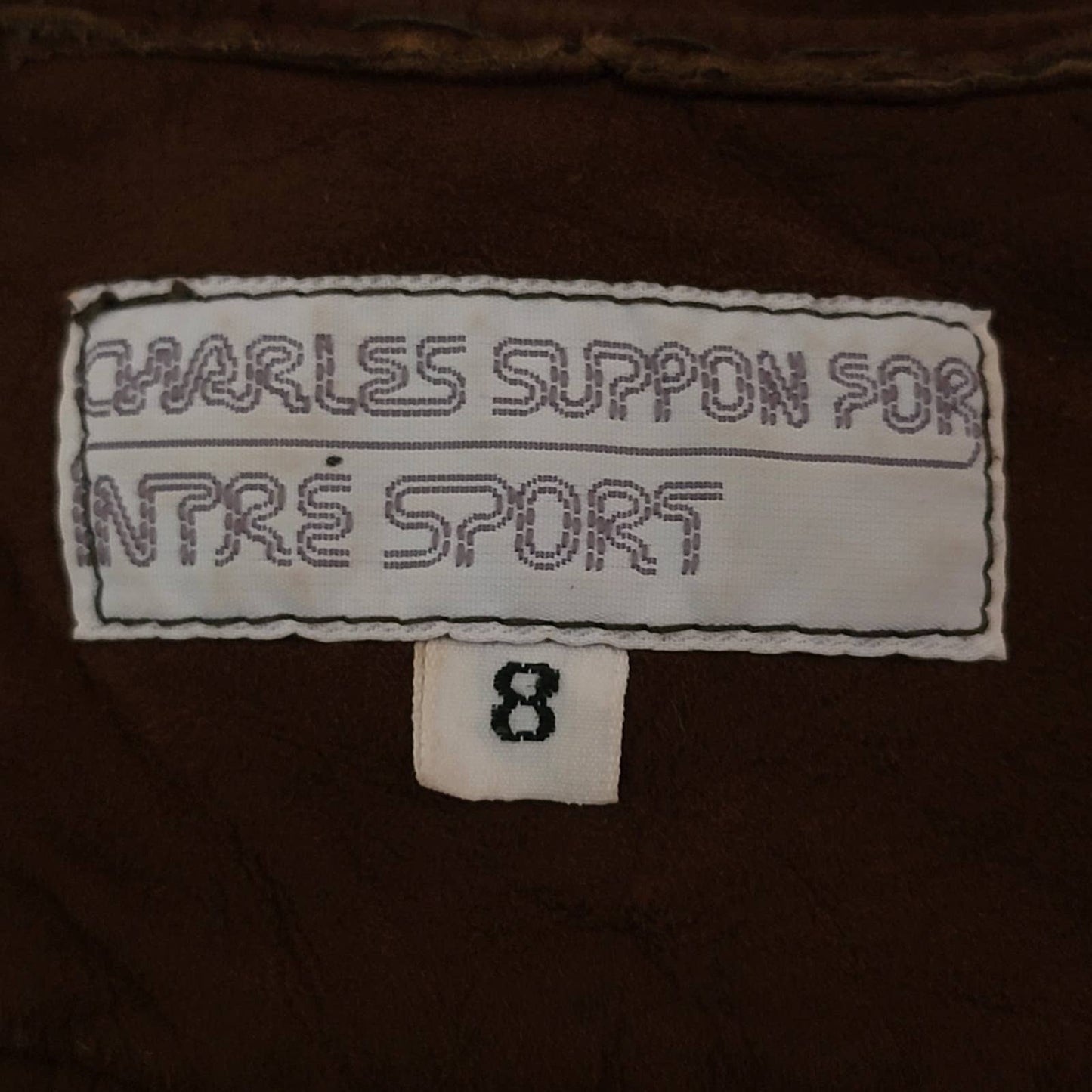 Vintage Leather Long Sleeve Wrapped Halter Blouse Top