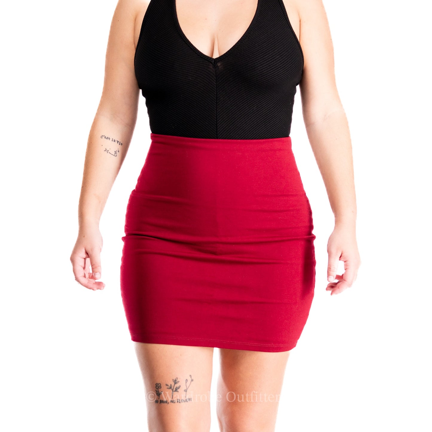 Lulu's Deep Red Mini Skirt - S