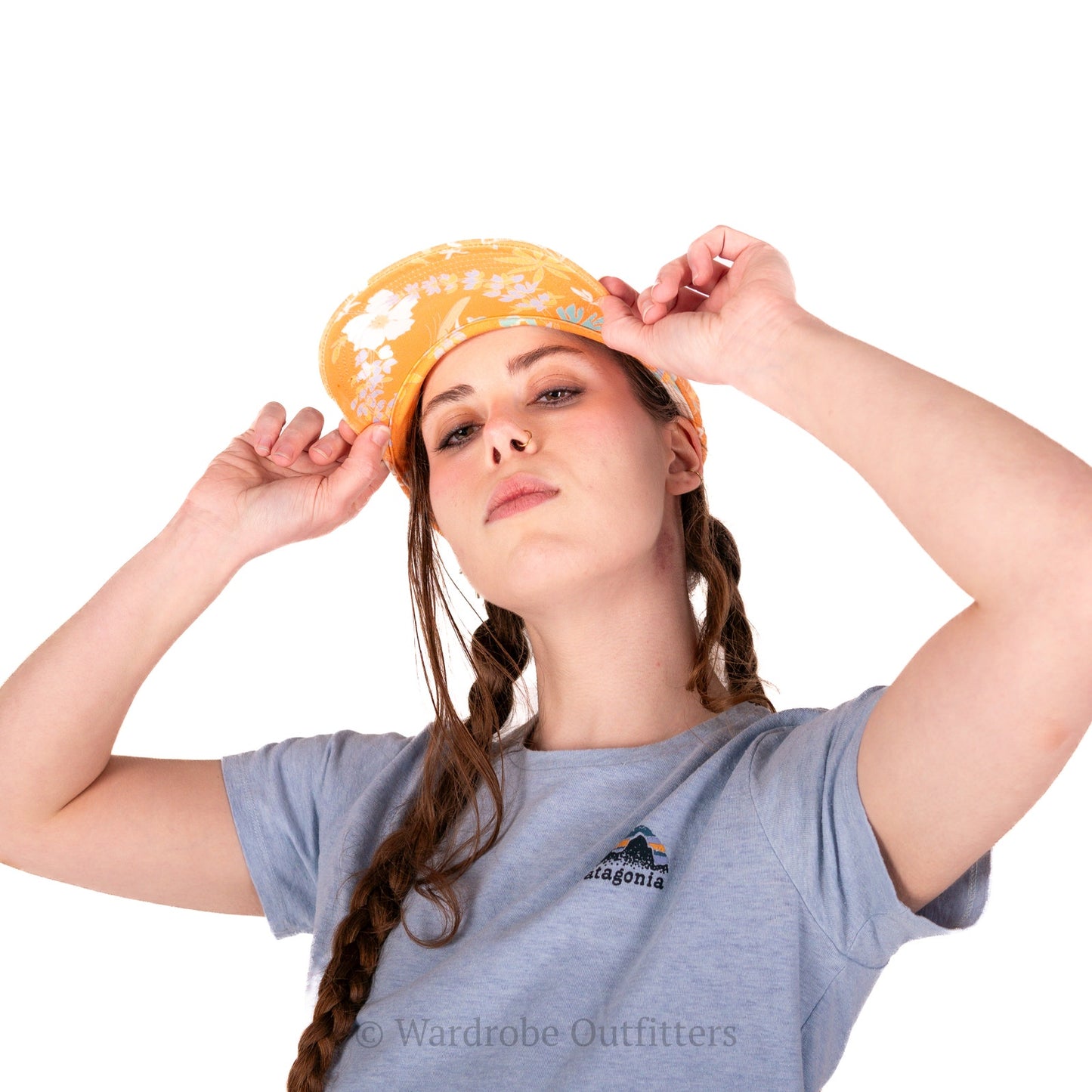 Patagonia Cream Orange Palm Surf Hat