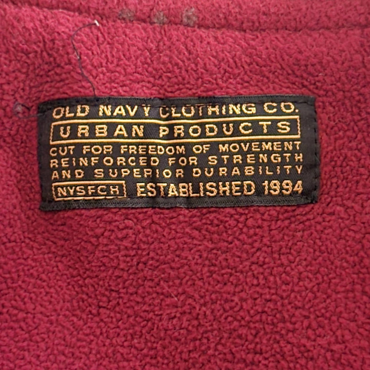 Vintage 90s Old Navy Fleece Lined Utility Vest