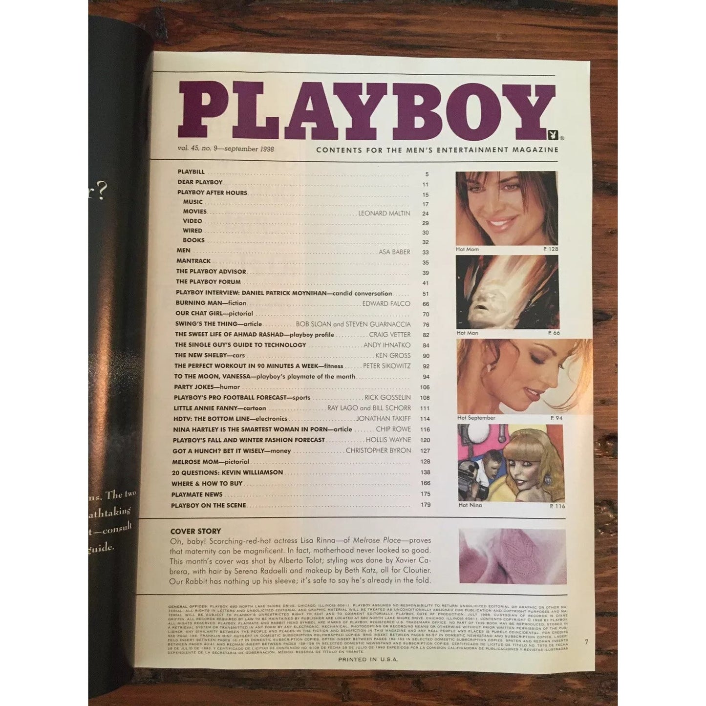 Playboy Magazine │Septempber 2008