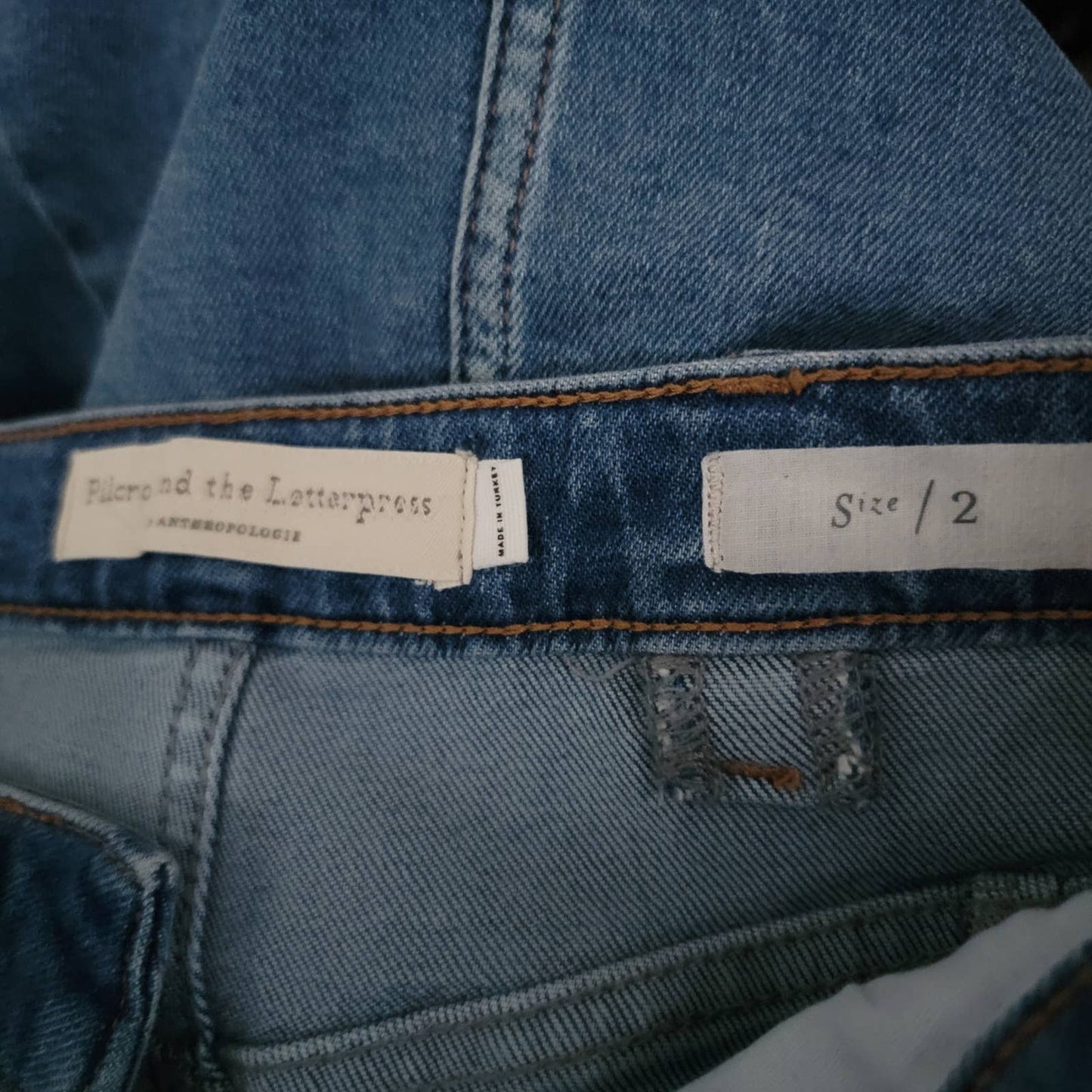 Anthropology & Pilco Denim Jean Pencil Skirt
