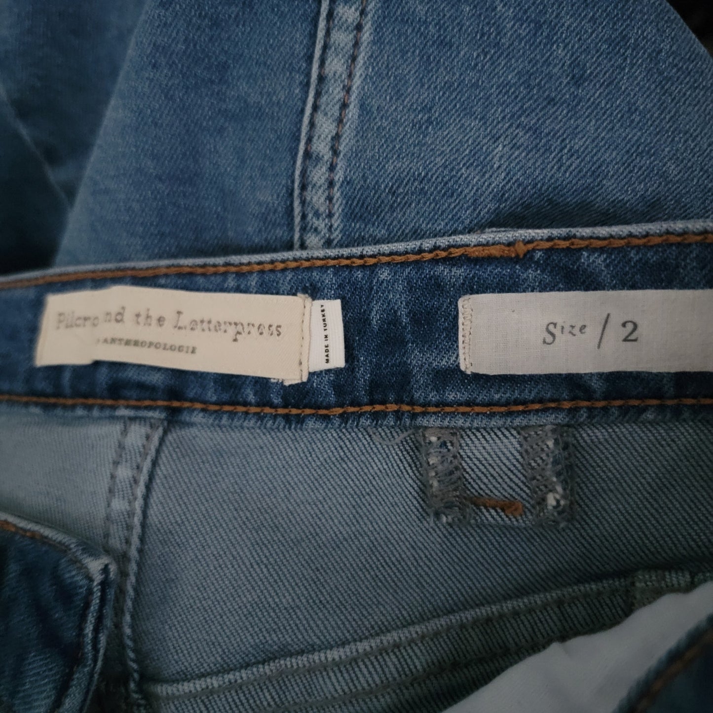 Anthropology & Pilco Denim Jean Pencil Skirt