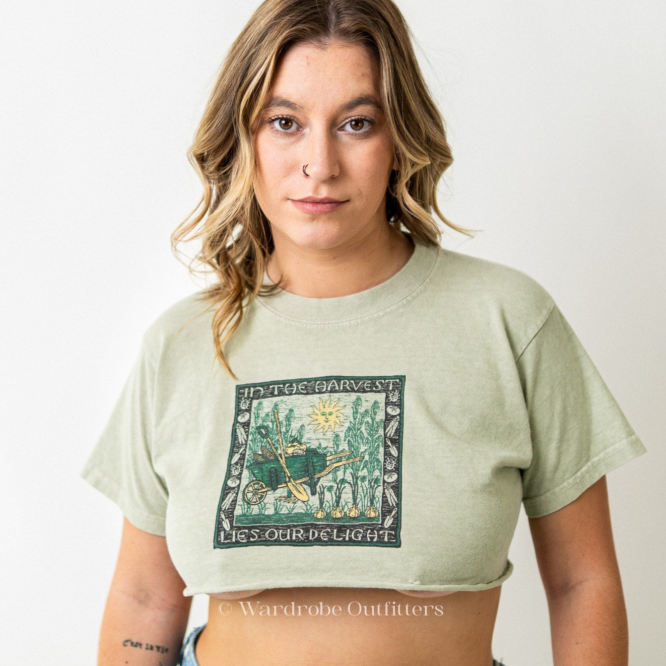 Cottagcore x Fairycore Cropped Tee Shirt