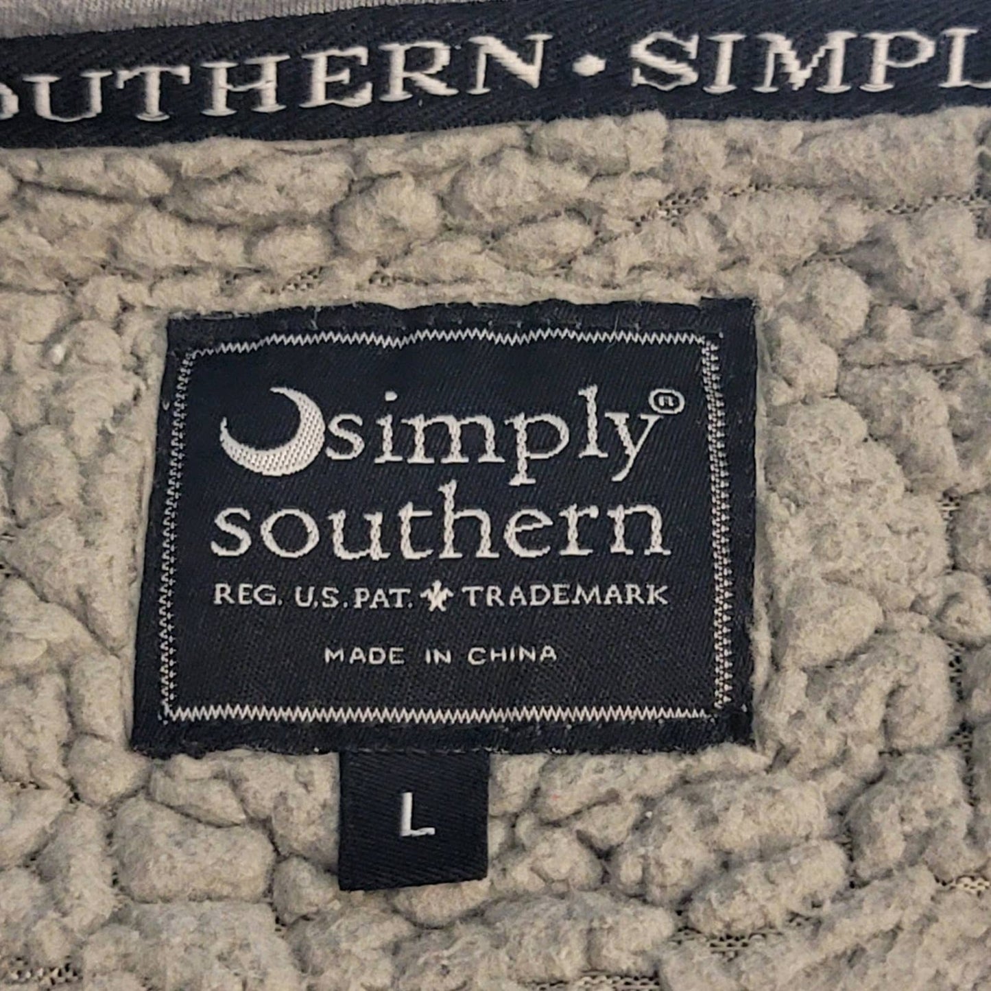 Simply Southern Simply Fuzzy Fleece Pullover Hoodie - L