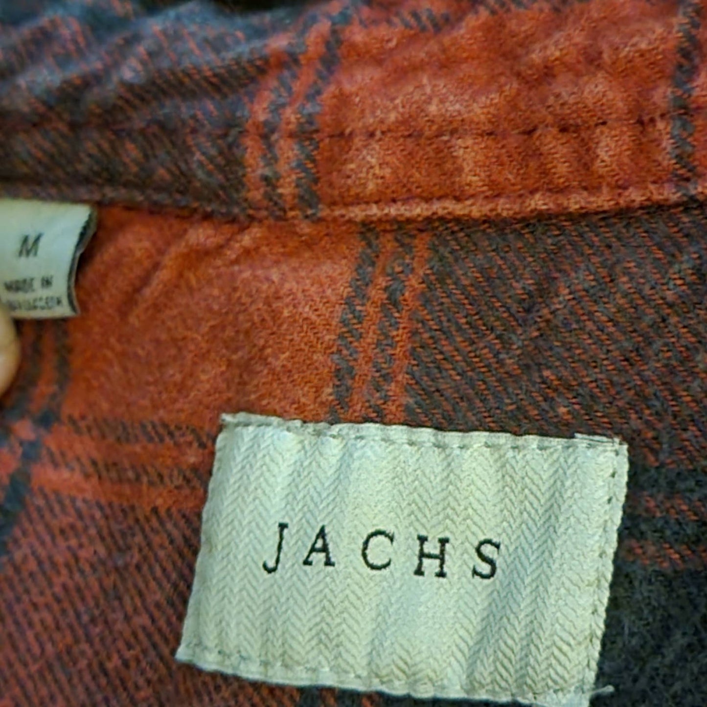 JACHS NY Buffalo Plaid Flannel Long Sleeve Button Sown Shirt - M