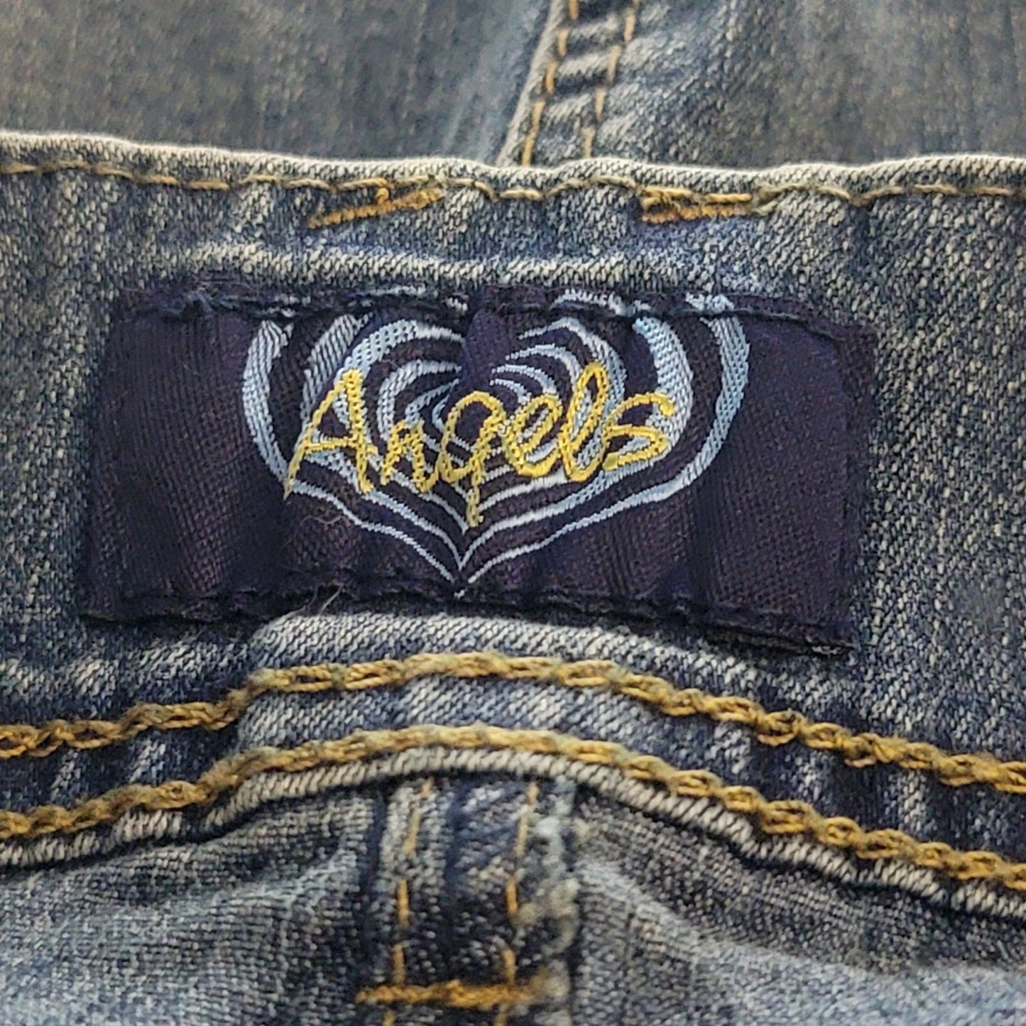 Vintage Y2k Angels denim jean micro mini skirt