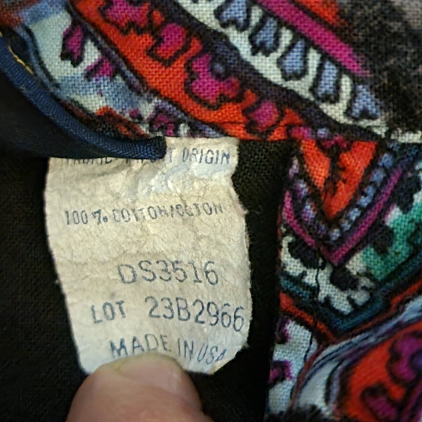 Vintage 90s Western Tribal Flyback Button Down Shirt - M
