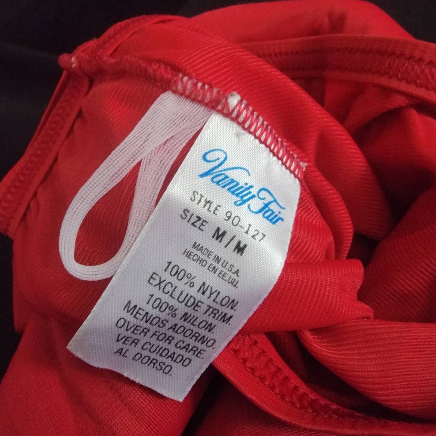 Vintage 90s Vanity Fair Red Lounge Pajama Pants
