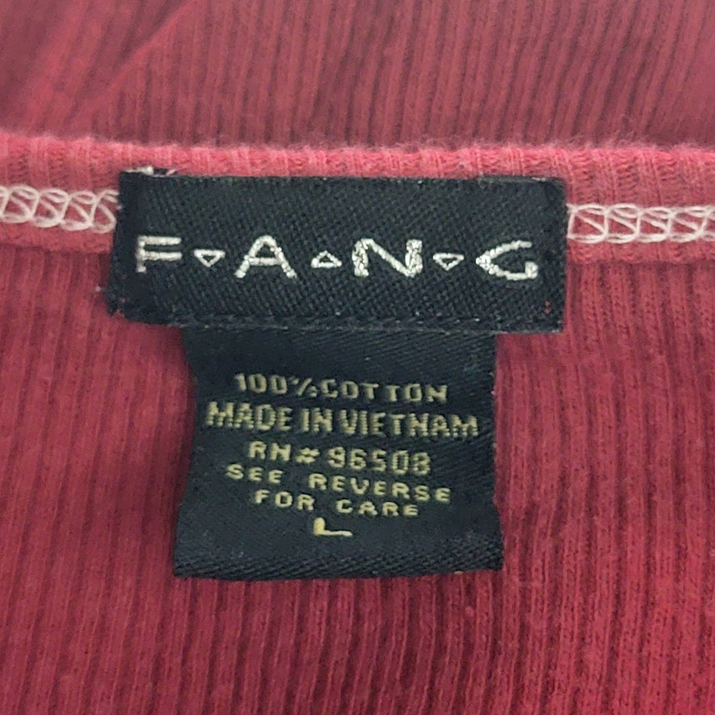 Vintage Y2K FANG Long Sleeve Ribbed Tee
