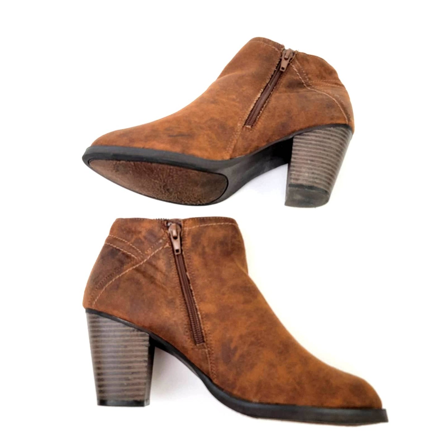 Rampage Edyn Block Heel Chunky Ankle Bootie - 8