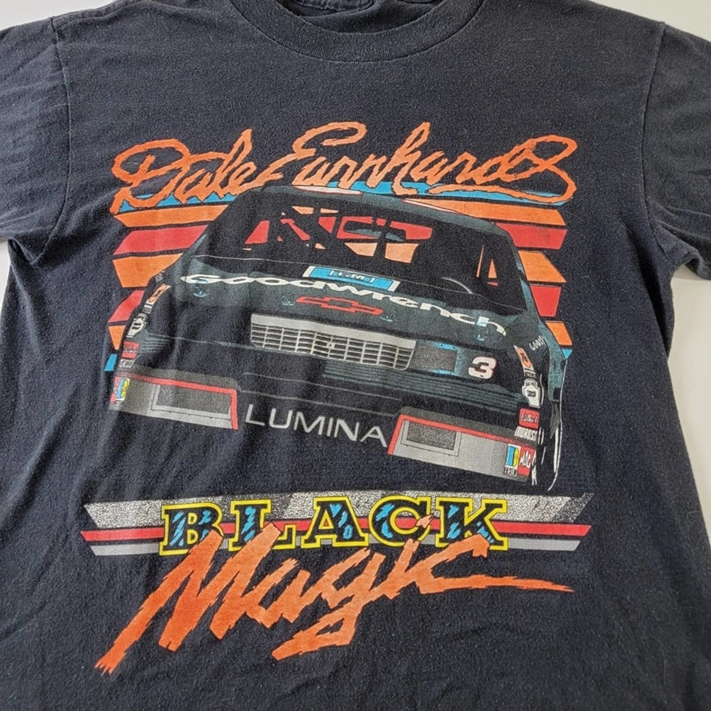 Vintage 1990 Dale Earnhardt Nascar Black Magic Tee