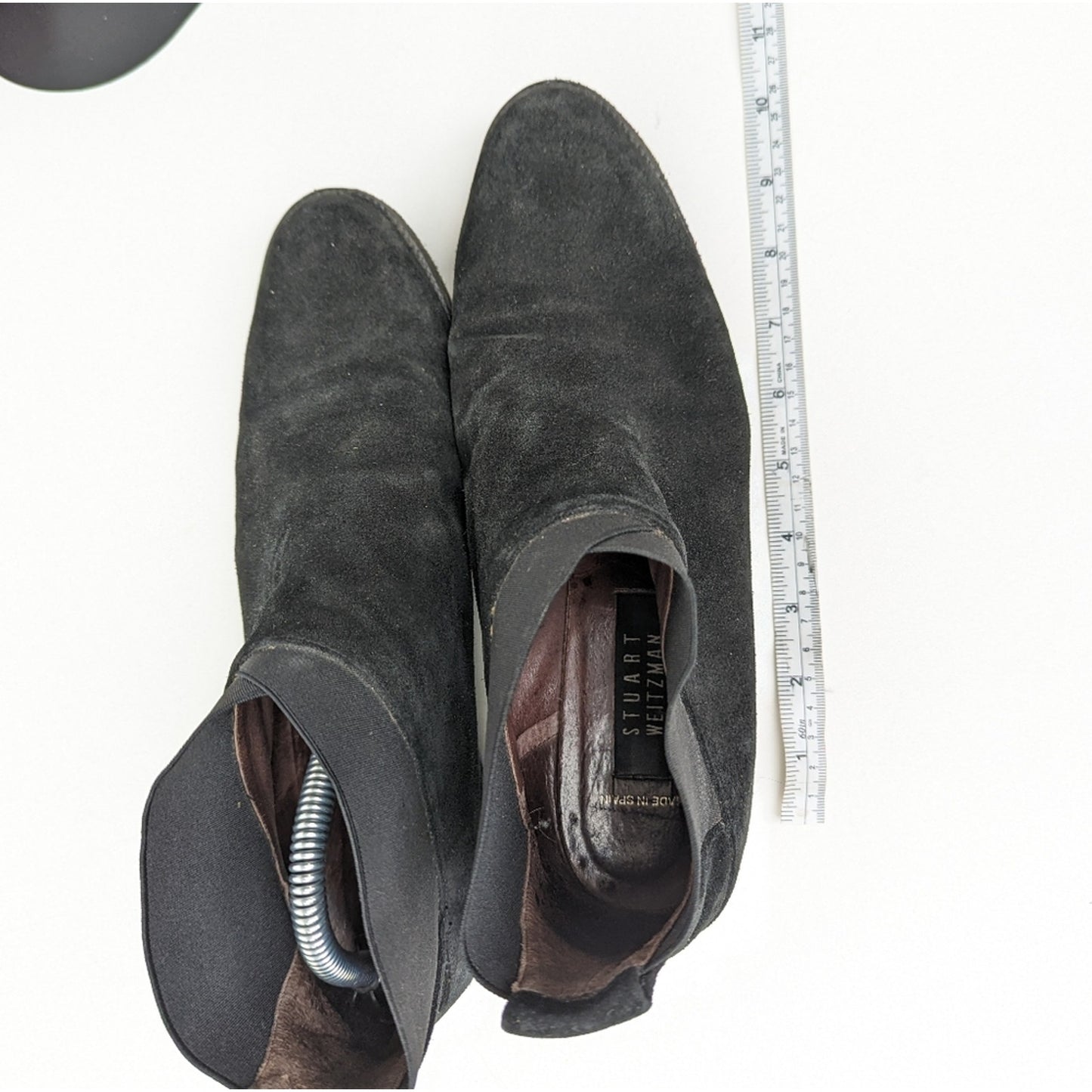 Stuart Weitzman Black Suede Booties - 11.5