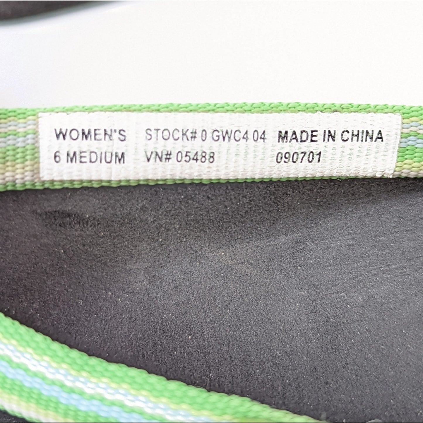 L.L. Bean Neon Green Flip Flop Sandals - 6