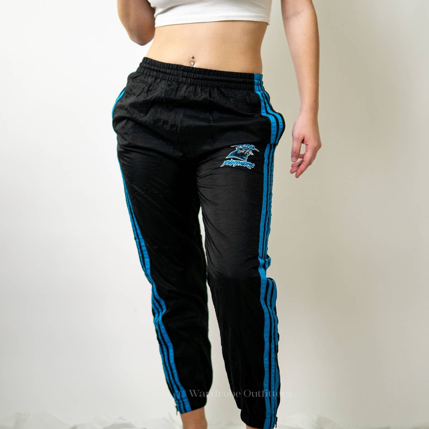 Y2K NFL Carolina Panthers Jersey Lined Joggers - M