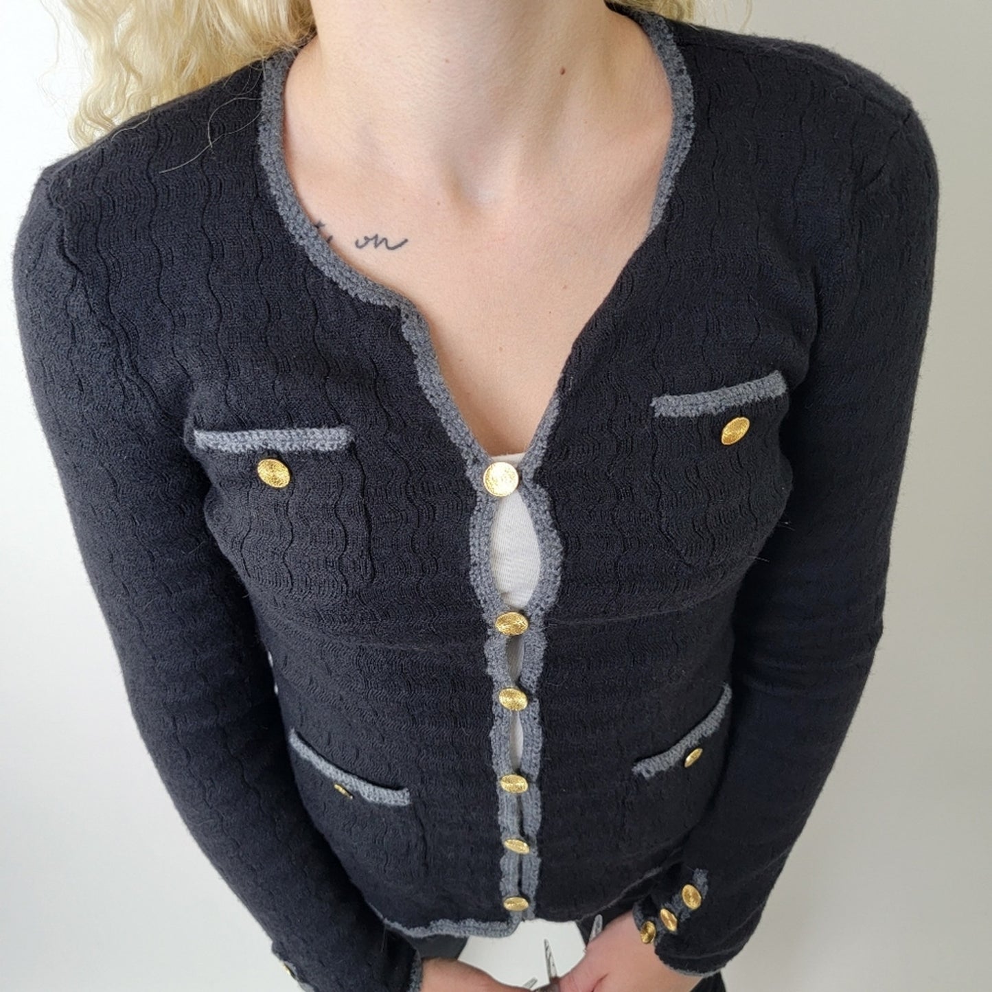 Trina Turk Vermouth Wool Cardigan - S