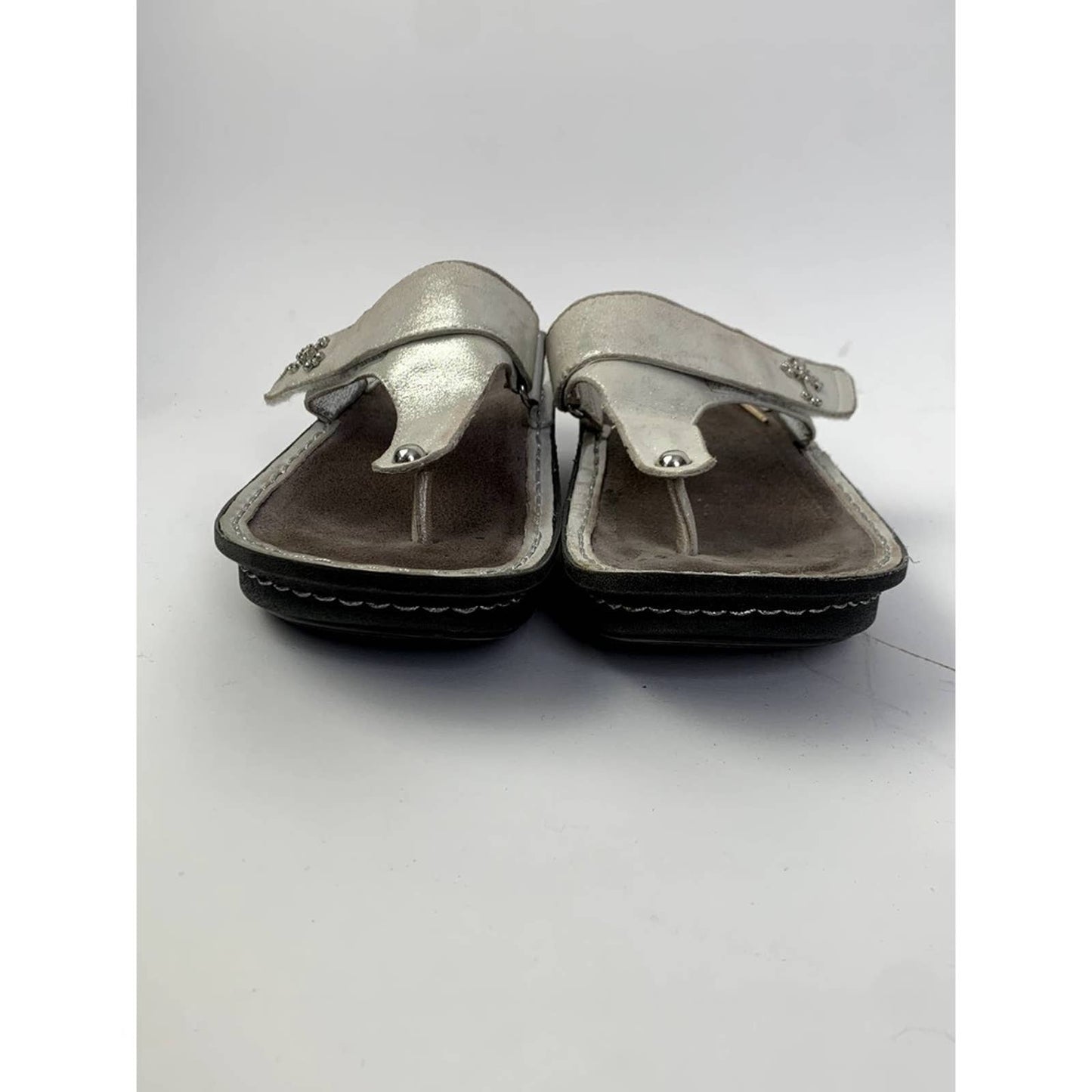 Alegria Carina Leather Thong Platform Sandals - 8