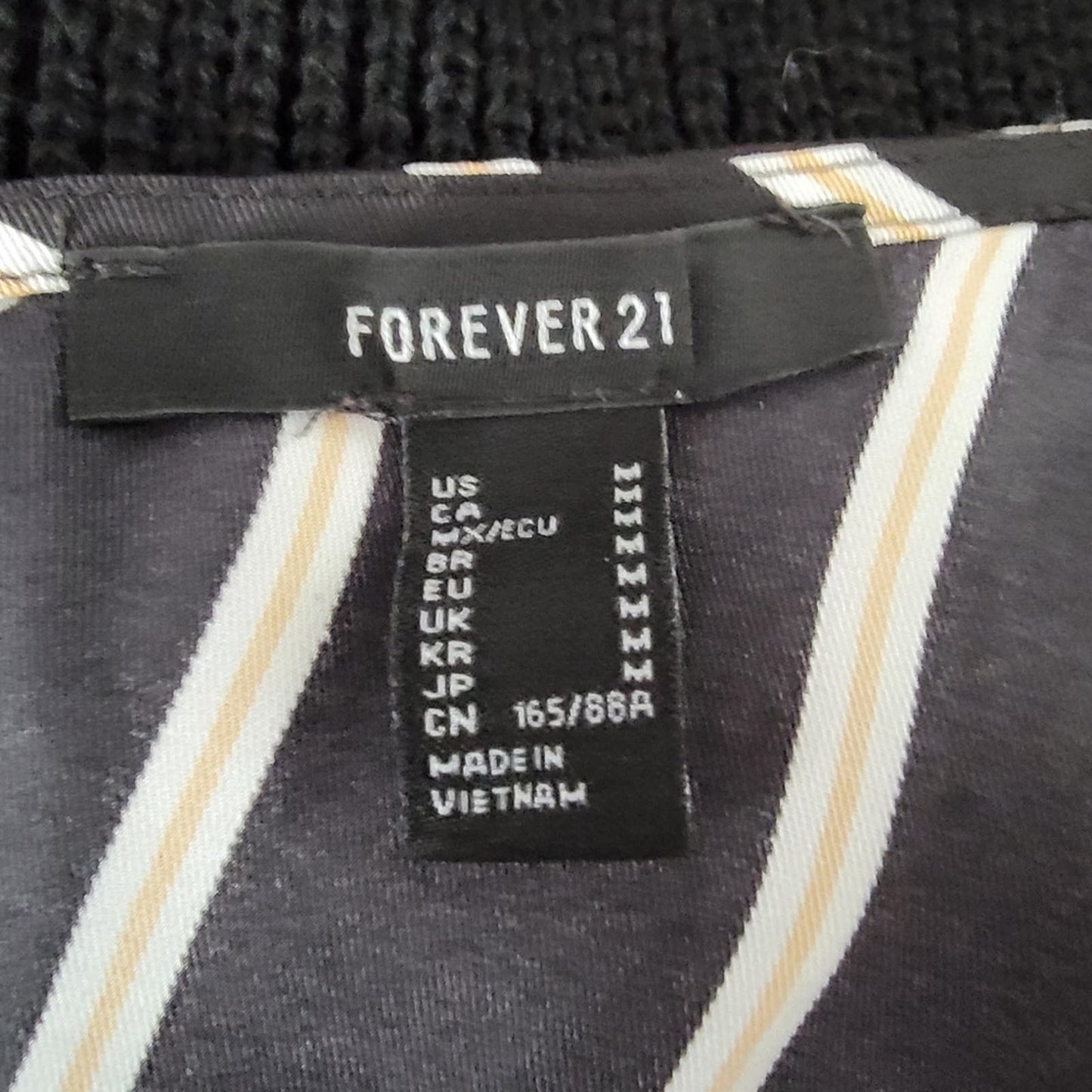 Forever 21 Striped Crop Top Tank Cami - M