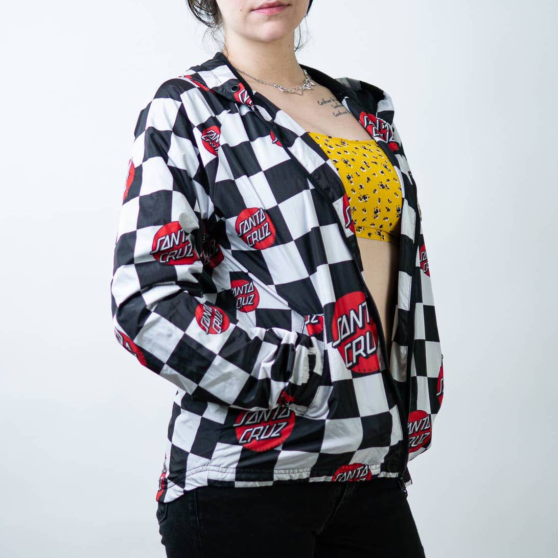 Santa Cruz Skateboards Checker Dot Windbreaker Jacket - M