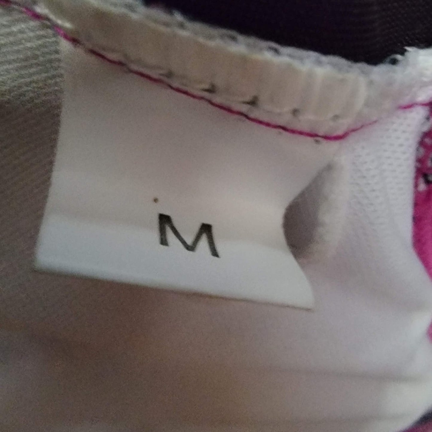 Hot Pink Metallic Sports Bra Rave Top - M