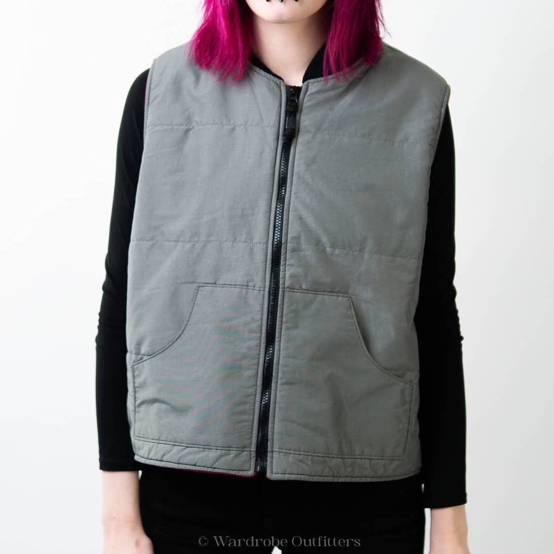 Vintage 90s Old Navy Fleece Lined Utility Vest