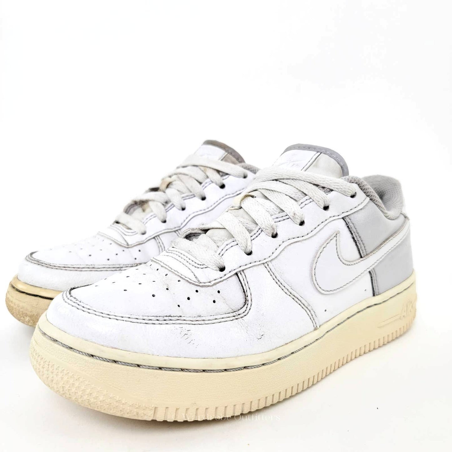 NIKE AF1 Air Force 1 Low GS 'White Vast Grey' - 7