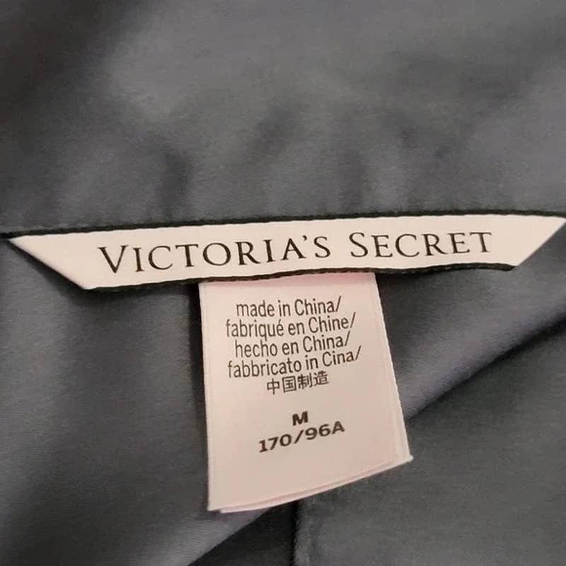 Victoria's Secret Silky Grey Sleep Shirt Dress - M
