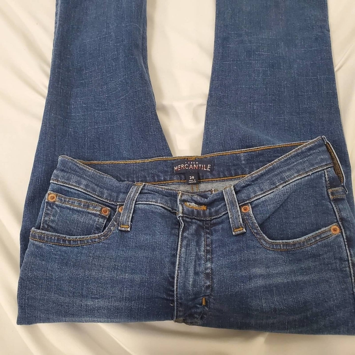J. Crew High Rise Indigo Wash Skinny Jeans (24)
