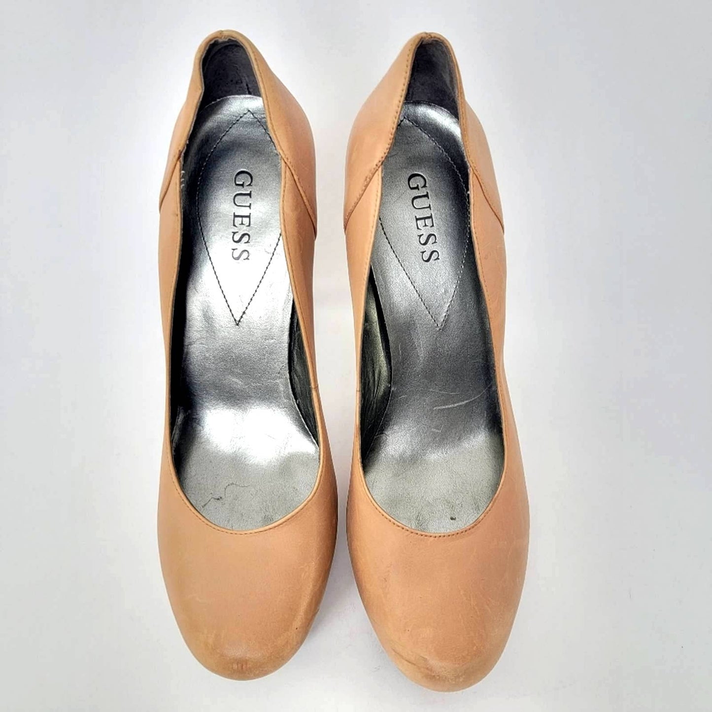 Guess Nude Platform Stiletto Pumps - 10