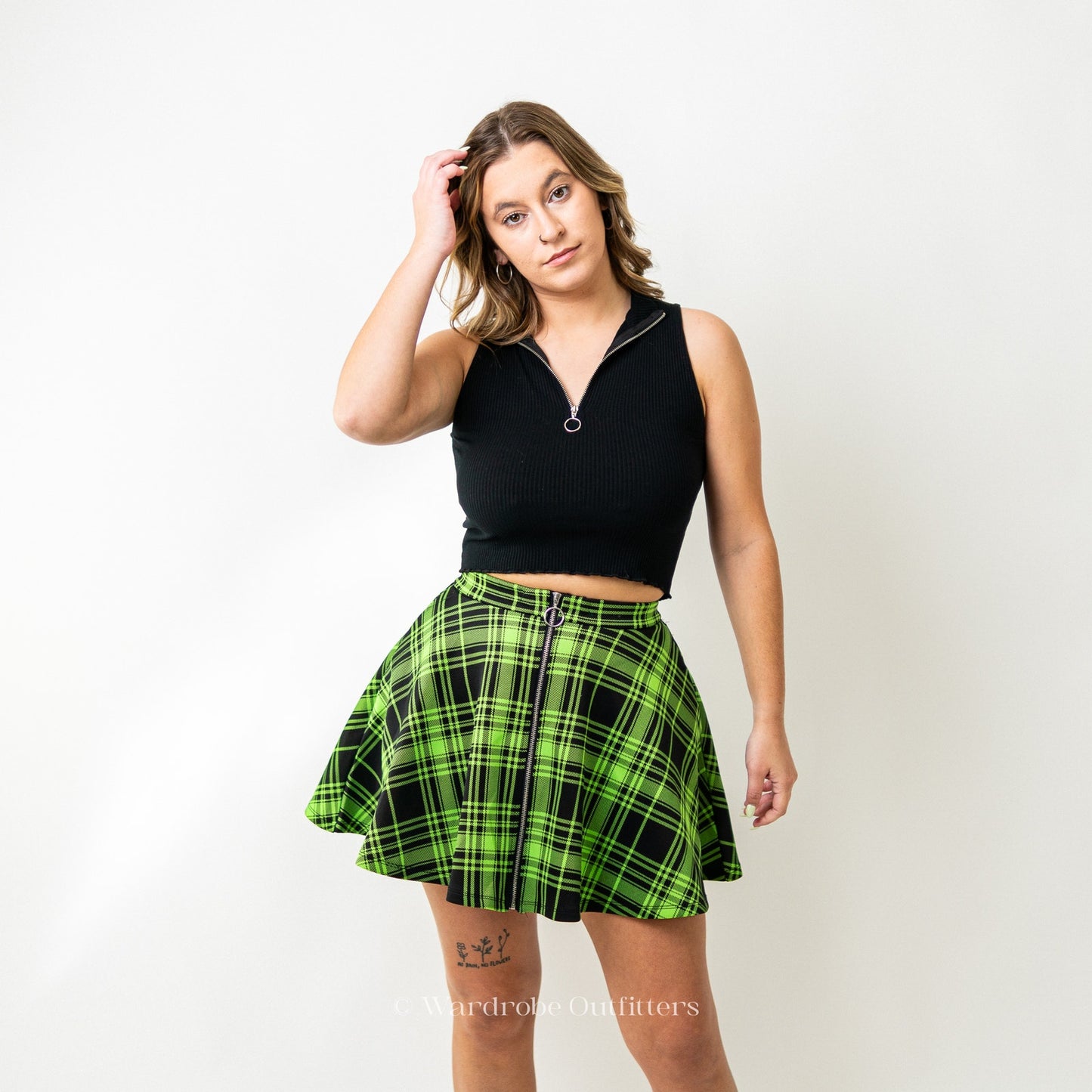 Hot Topic Plaid Grunge Punk Mini Skirt