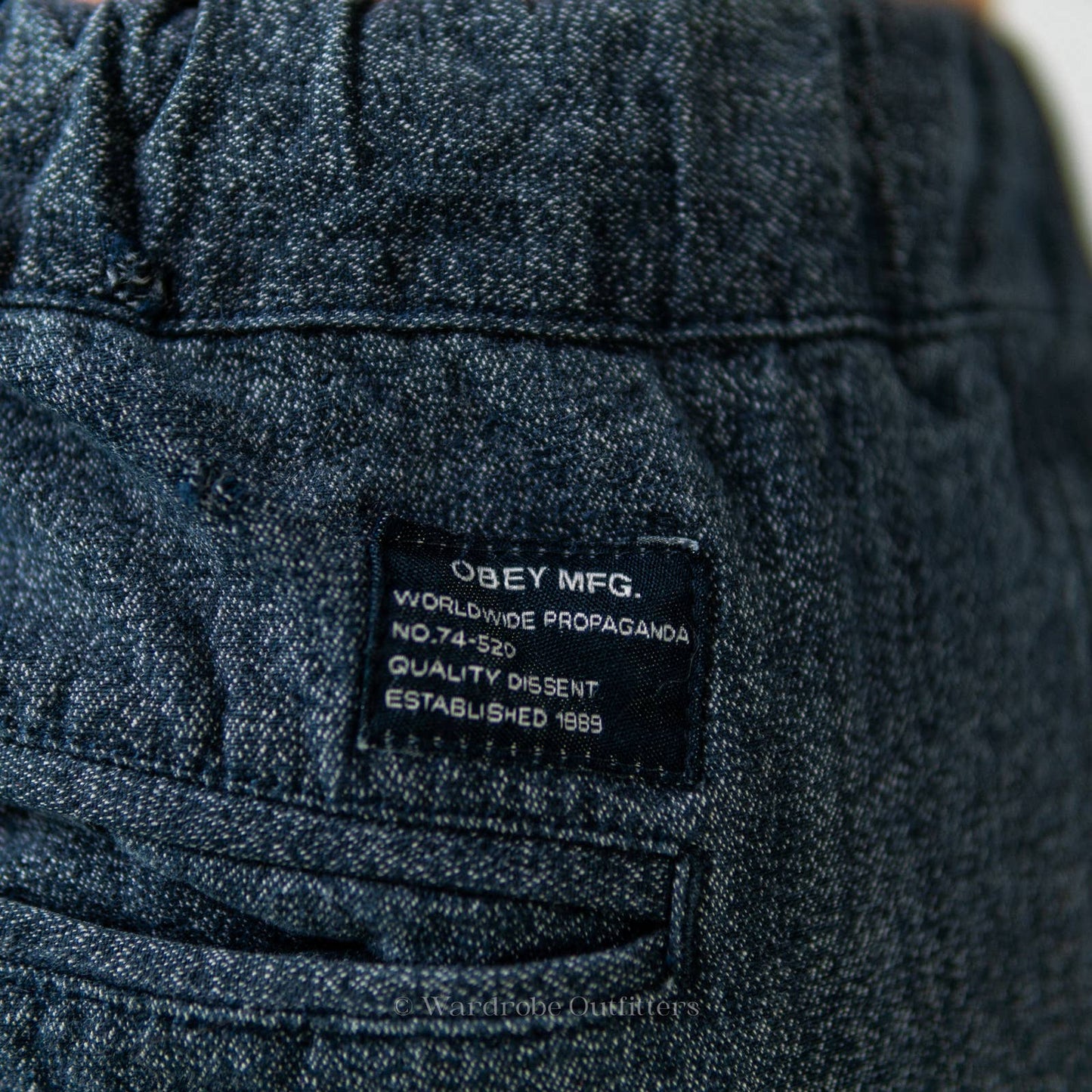 OBEY Navy Blue Denim Jogger Pants