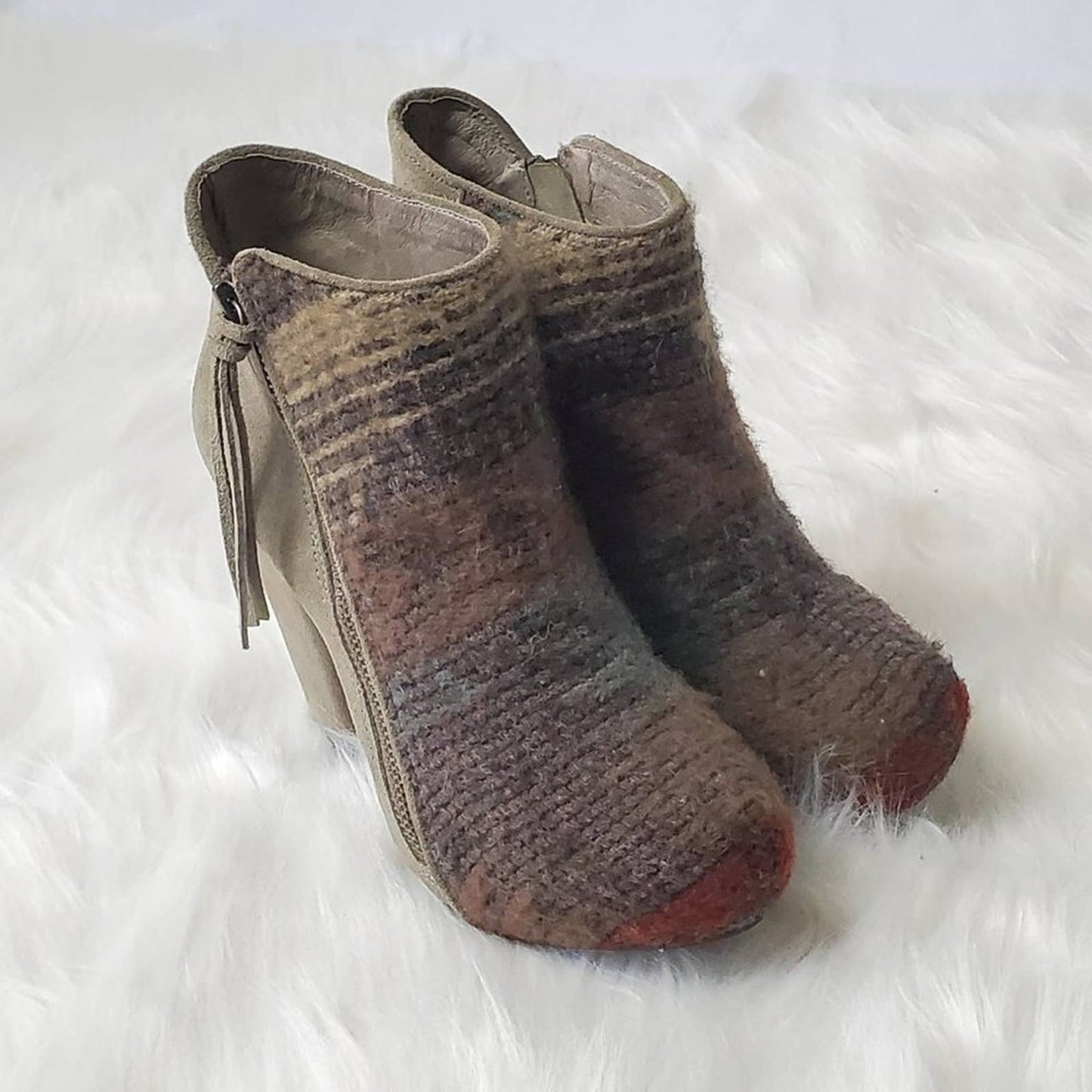 Vogue Picante Aztec Chunky Platform Boots - 6
